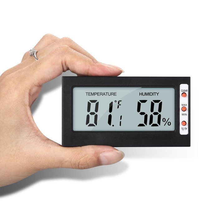 Sungwoo Indoor Digital Thermometer Humidity Meter, Hygrometer and Temperature Gauge with Big LCD screen and Max... N8