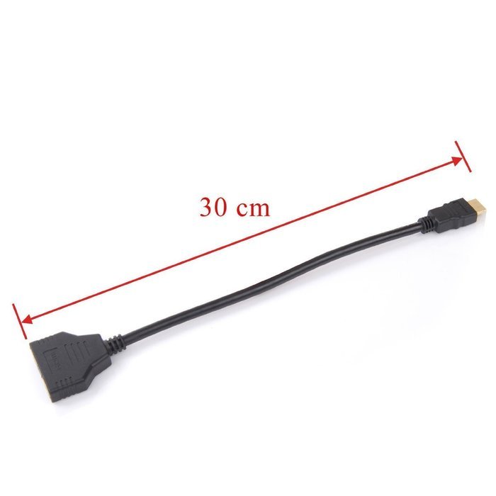 SYCH Splitter1in2 1080P HDMI Male To Dual HDMI Female 1 to 2 Way Splitter Cable Adapter Converter for HDTV/ DVD...