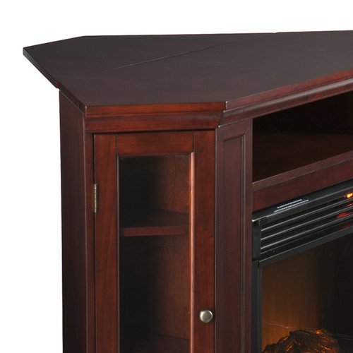 Cherry Media Console Electric Fireplace TV Stand N8