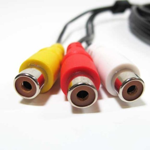 SF Cable, 3 RCA Male to 3 RCA Female Audio Video Extension Cable (10 Feet)