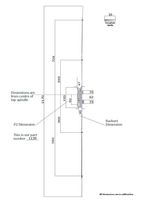 Fuhr 856 Upvc Door Lock 4 Roller Cam 30mm Backset Multipoint by Fuhr