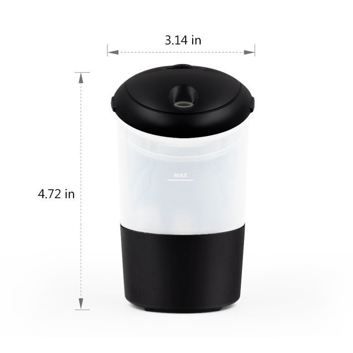 InnoGear Car Air Refresher USB Essential Oil Diffuser with 7 Colorful LED lights for Vehicle Cup Holder N7