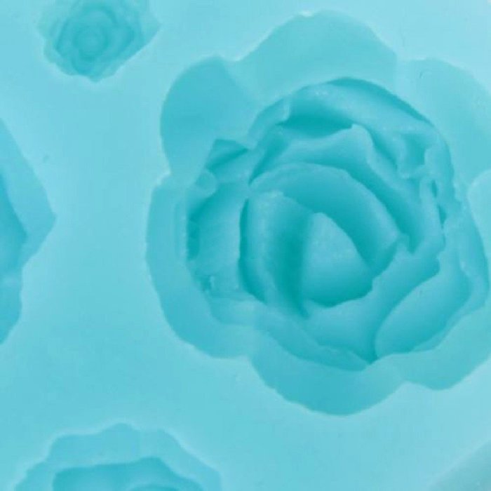 Joylive 1pc Silicon Rose Pattern Fondant Cake Sugarcraft Decorating Mold Mould Tools Random Color N2