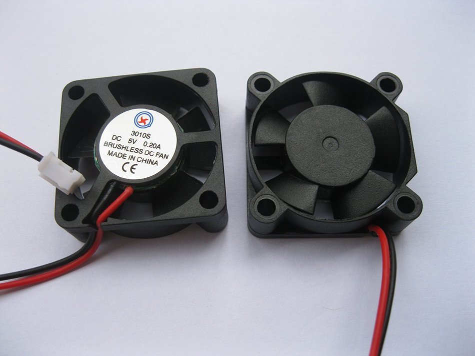 2 pcs Brushless DC Cooling Fan 5V 3010S 5 Blades 2 wire 30x30x10mm Sleeve-bearing Skywalking N4
