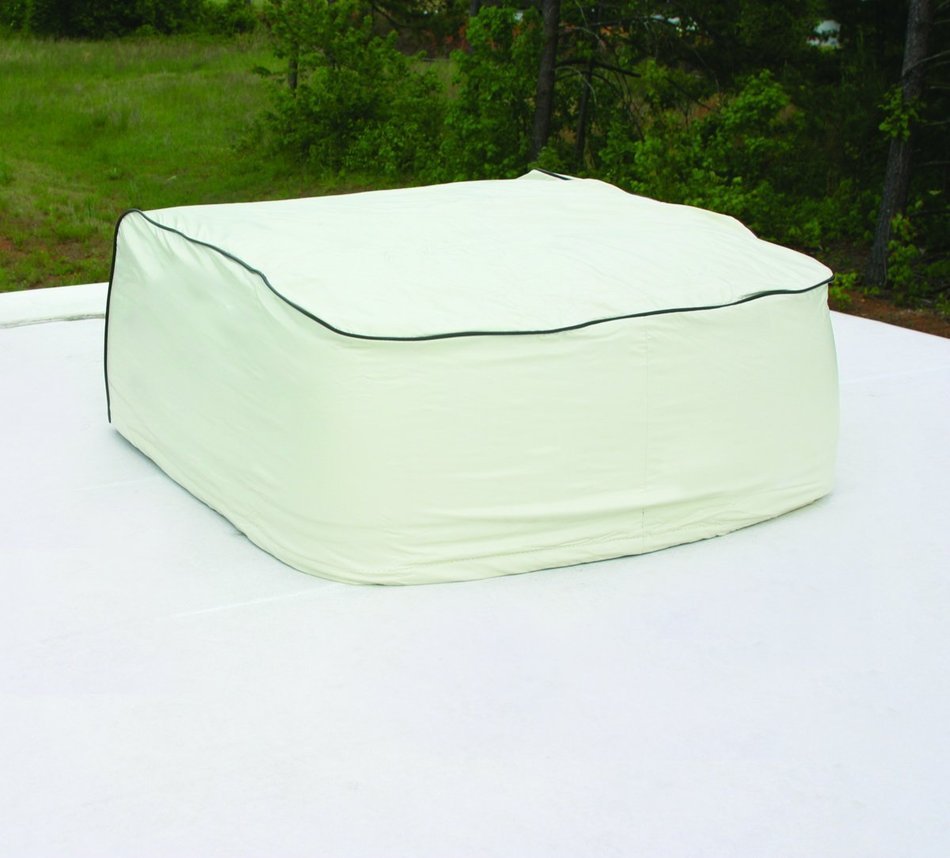 Camco 45392 Vinyl Air Conditioner Cover. Fits Dometic Brisk Air Models (White) N4