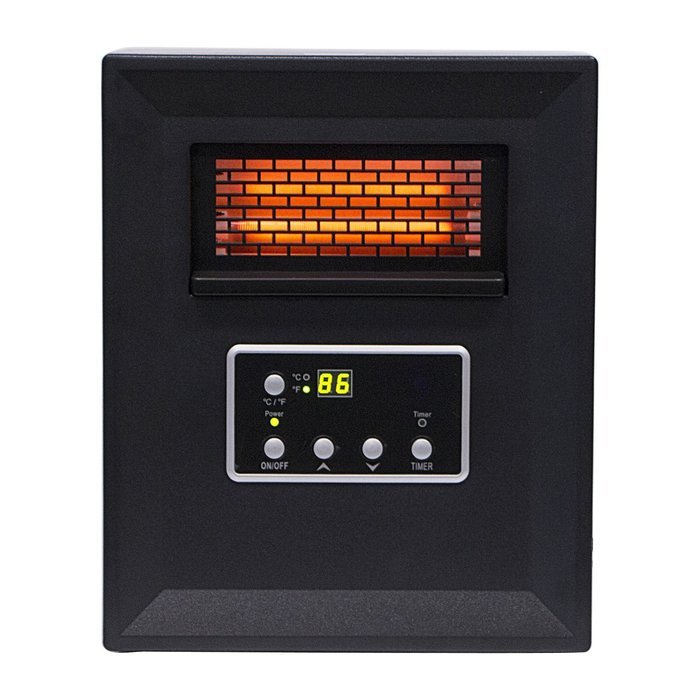 1500W Infrared Zone Space Electric Portable Fire Heater Remote Control Fireplace N6