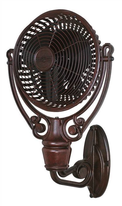 Old Havana Wall Mount Fan in Rust