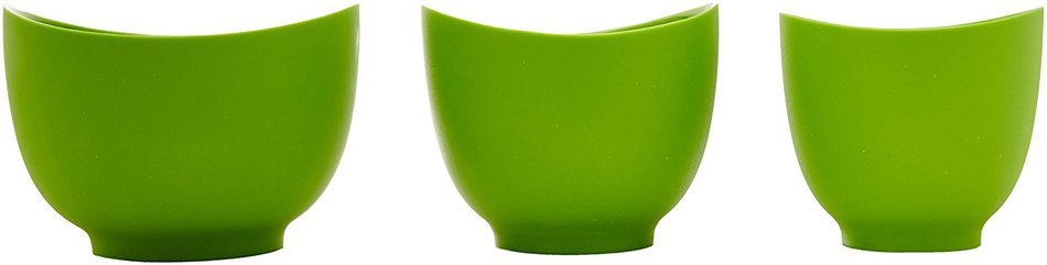 iSi Basics FlexibleSilicone Mixing Bowls, Set of 3, 1 QT, 1.5 QT, 2 QT, Red N5