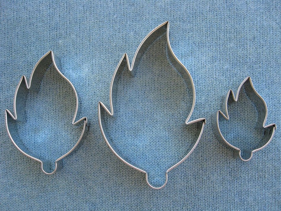 Fantasy Leaf Cutter Set, 3 sizes