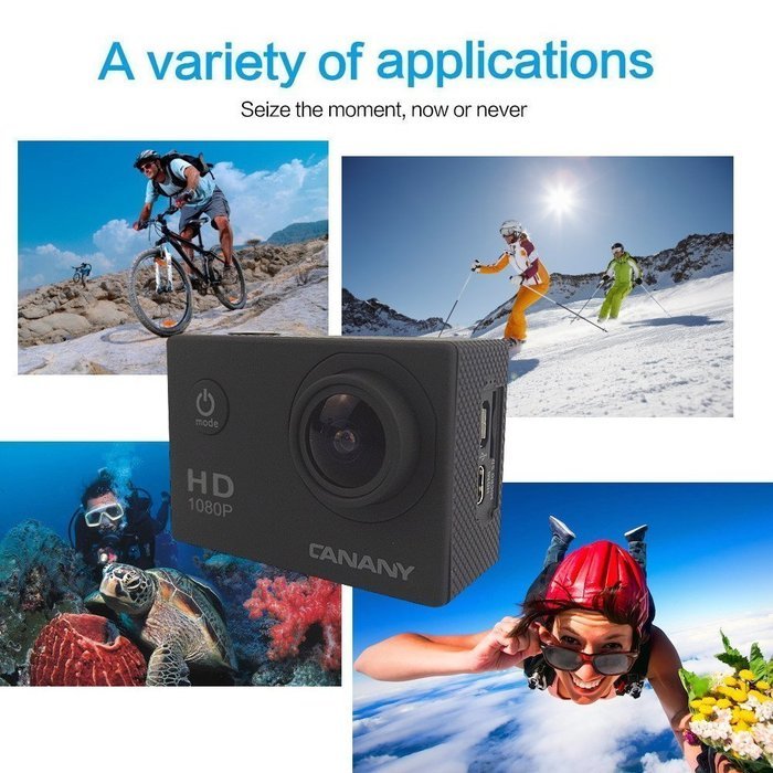 Brotherhood HD Sports Helmet Action Waterproof Camera As Go Professional Underwater Camcorder Kit - DSP:NT96650...