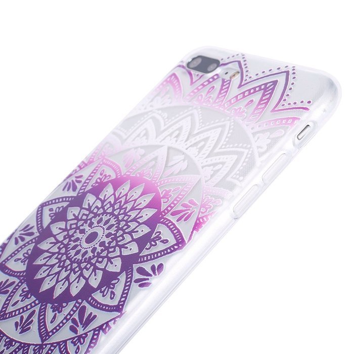iPhone 7 Plus Case, PHEZEN Henna Mandala Floral Design [Scratch Resistant] Clear TPU Bumper Case Soft Rubber Gel... N14