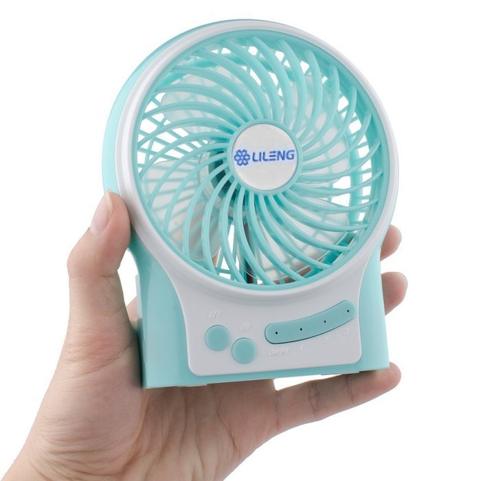 D-FantiX Portable Mini USB Fan Handheld Rechargeable Desktop Fan Personal Cooling Fan with Led Light Battery /... N20