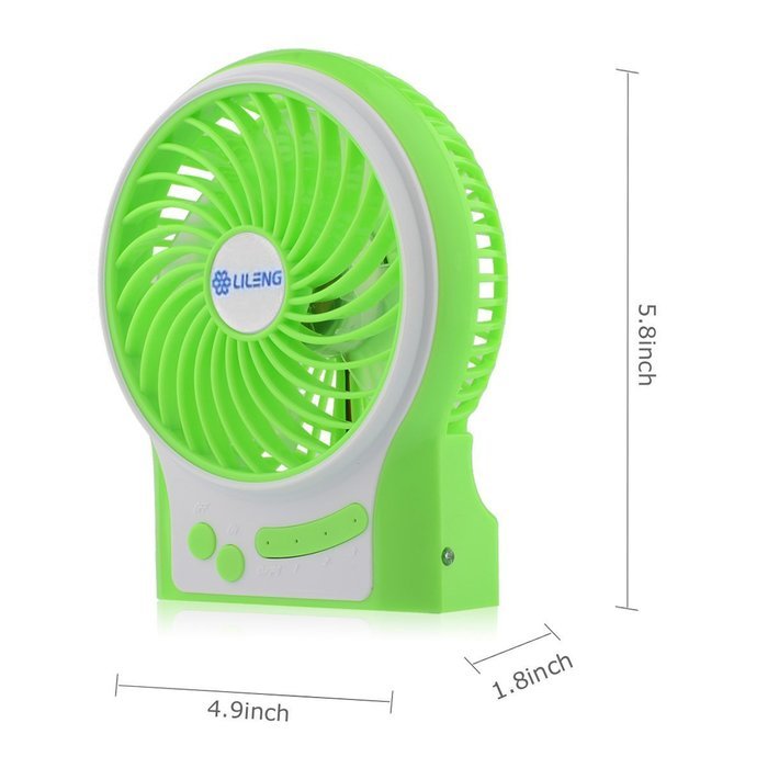 D-FantiX Portable Mini USB Fan Handheld Rechargeable Desktop Fan Personal Cooling Fan with Led Light Battery /... N21
