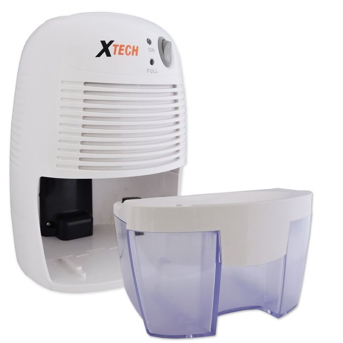 Xtech Ultra Quiet Portable Mini Dehumidifier with 16 oz removable water tank N2
