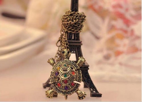 Charm Retro personality lovely Bohemia Turtle Pendant Necklace Chain Jewelry N4
