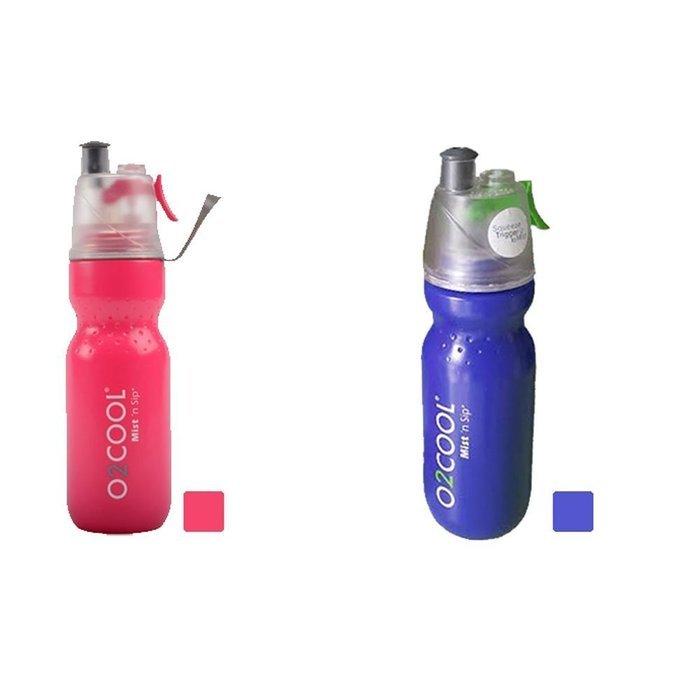 O2 Cool Mist 'N Sip Dimple ArcticSqueeze 20oz Hydration Bottle (Pink) N4