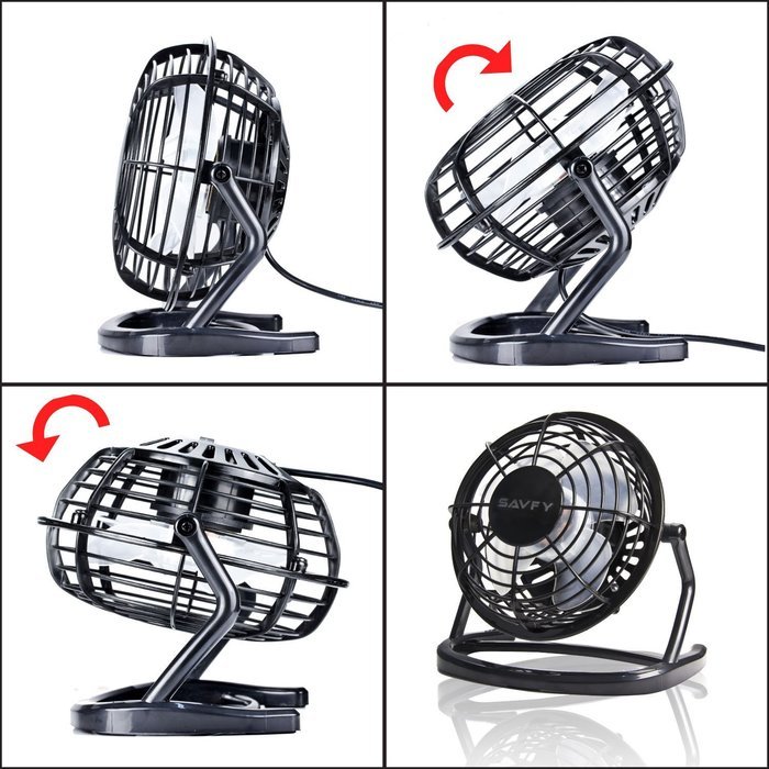 Portable Mini Notebook Laptop Desktop Super Mute PC USB Cooler Cooling Desk Fan N7