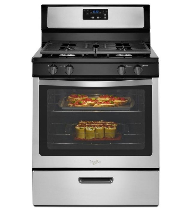 Whirlpool WFG320M0BS 30" Stainless Steel Gas Sealed Burner Range