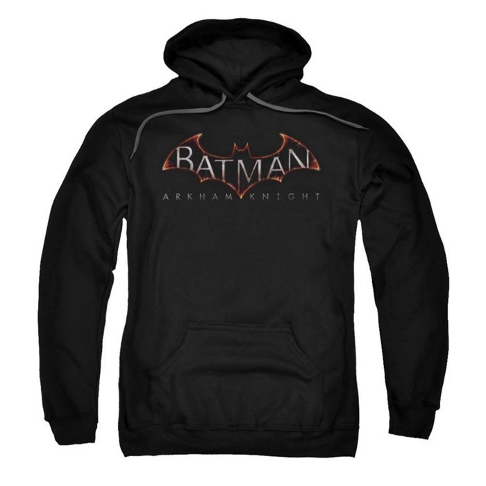 Batman Arkham Knight-Logo - Adult Pull-Over Hoodie, Black - 3X