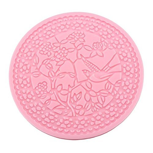 Magpies Branches Round Silicone Lace Fondant Mold Cake Mould N8 free ...