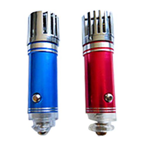 Zinnor Auto Car Fresh Air Lonic Purifier Oxygen Bar Ozone Ionizer Cleaner (Red) N3