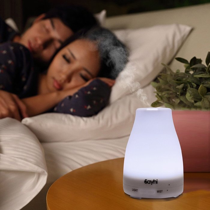 Sayhi 120 Milliliter Ultrasonic Mist Aroma Humidifier Aromatherapy Essential Oil Diffuser for Room,Car N2