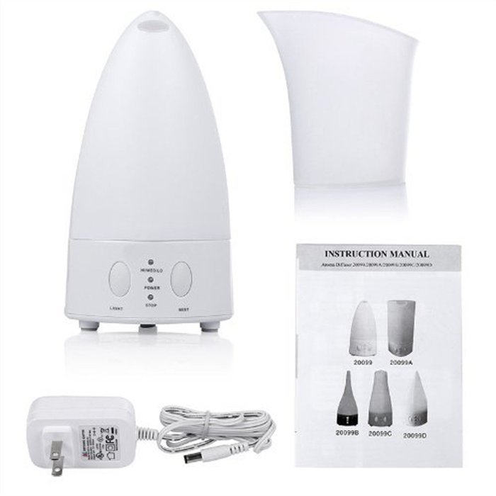 SROCKER AR120 Ultrasonic Cool Mist Humidifier Aromatherapy Essential Oil Diffuser with 7-Color LED Lights and... N9