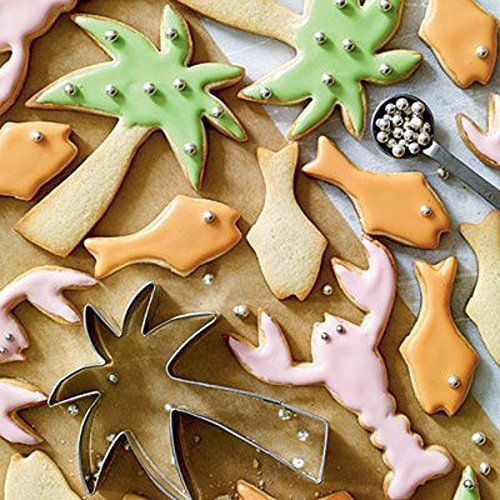 Stainless Steel Coconut Tree Shape Cookie Cutter Cake Baking Mold shopping N6