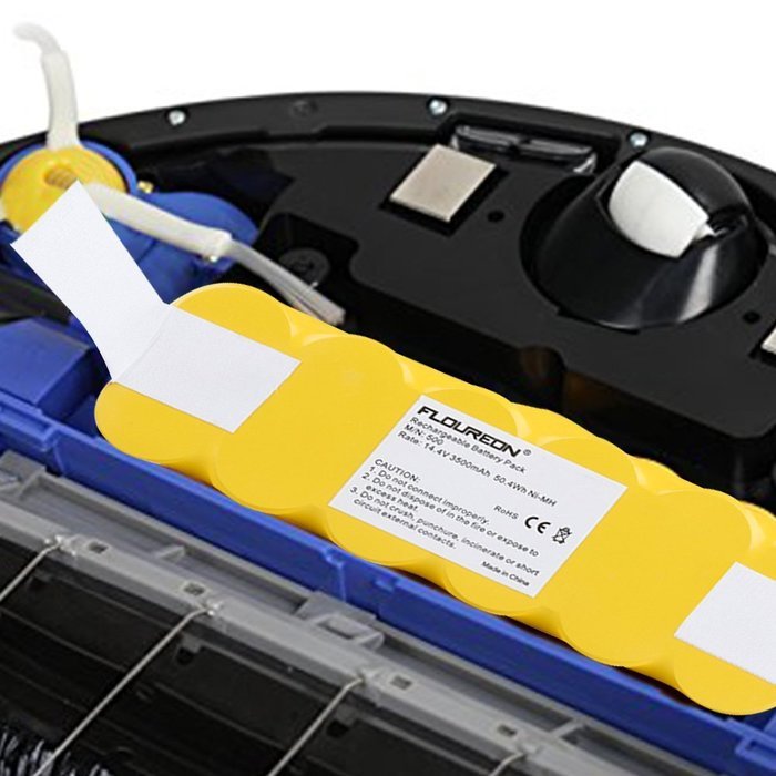 Floureon 14.4V 3500mAh Ni-MH Replacement Battery for iRobot Roomba 500 510 530 532 534 535 540 550 560 562 570... N4