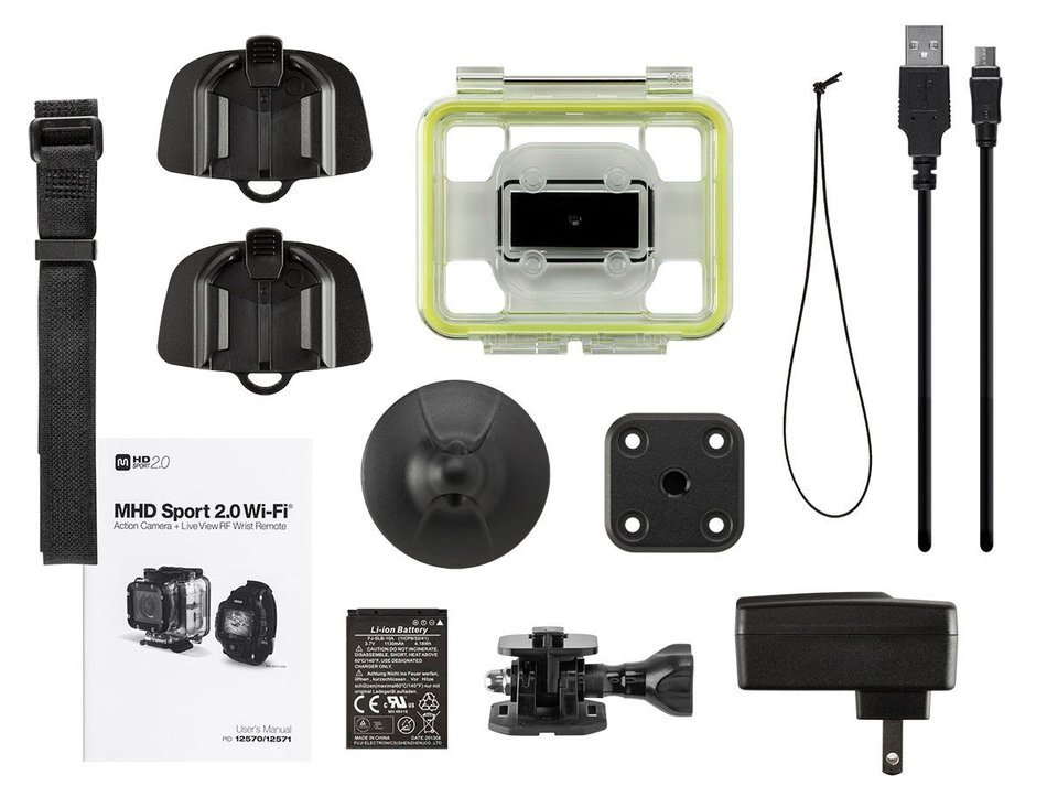 Monoprice MHD Sport 2.0 Wi-Fi Action Camera,112571 N2