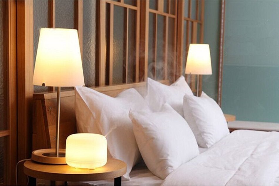 Ohala 300ml Aromatherapy Essential Oil Diffuser Ultrasonic Air Humidifier with 4 Timer Settings 7 LED Color Changing... N3