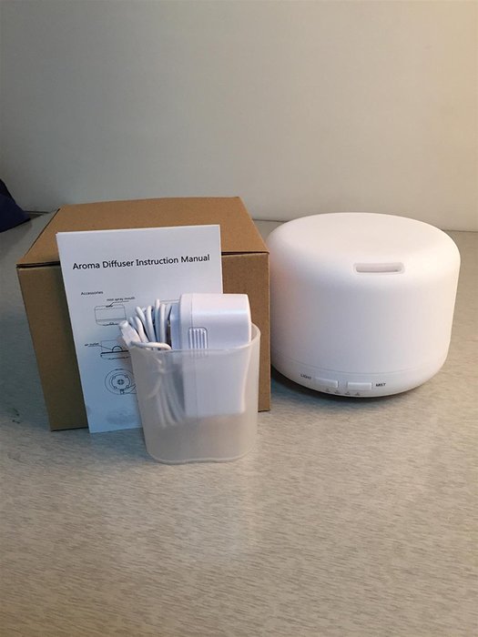 400ml Aroma Essential Oil Diffuser, OrgMemory Ultrasonic Air Humidifier with 6-8 Hours Cont. and 4 Timer Settings... N2