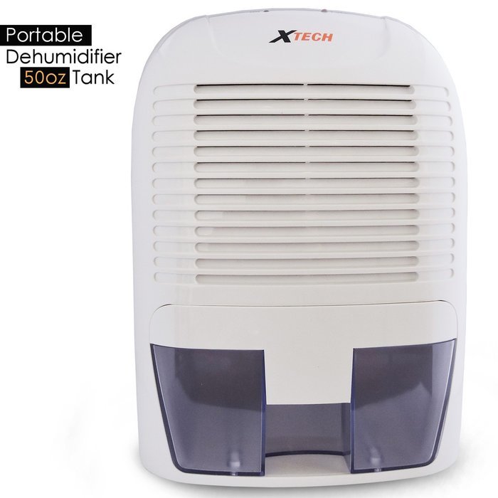 Xtech Ultra Quiet Portable Mini Dehumidifier with 16 oz removable water tank N5