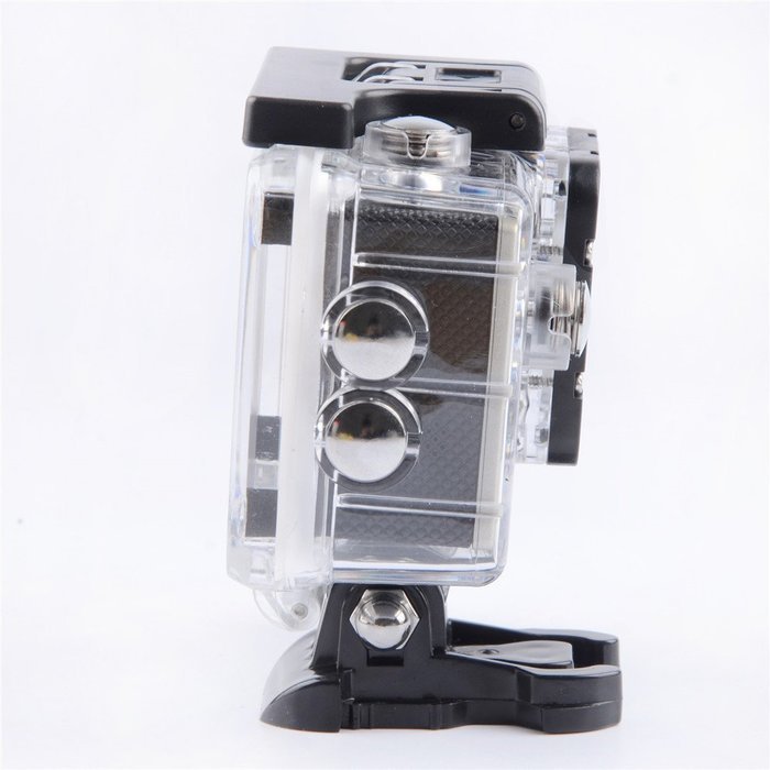 Silver Waterproof Action Camera Sports HD DV 1.5in LCD Screen 12MP 1080P Camcorder