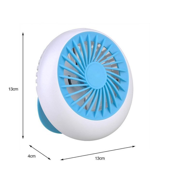 Asiacc Portable USB rechargeable lightweight quite design personal fan for laptop room office outdoor travel (... N13