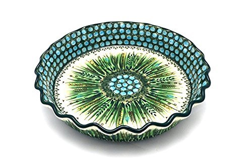 Polish Pottery Baker - Pie Dish - Fluted - Unikat Signature U803