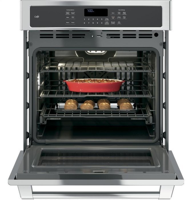 GE CK7000SHSS Cafe 27" Stainless Steel Electric Single Wall Oven - Convection N2