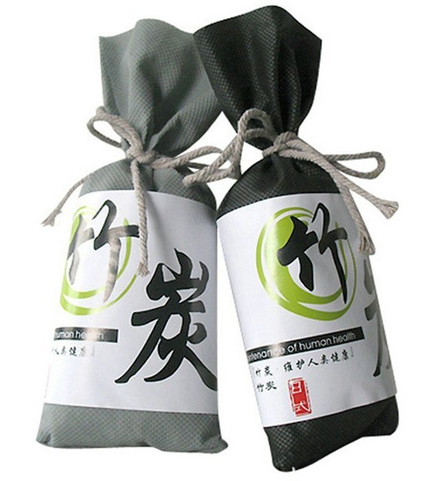 EWALKING Air Purifying Bamboo Charcoal Deodorizer Bag 2 packs*100g for Fridge,Freezers,Closet,Car,Shoes,kitchens...