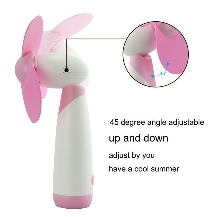 Jozabova&reg; Personal Hand-held/Portable Battery Operated Super Mute Mini Air Fan for Home and Travel (Blue2) N3