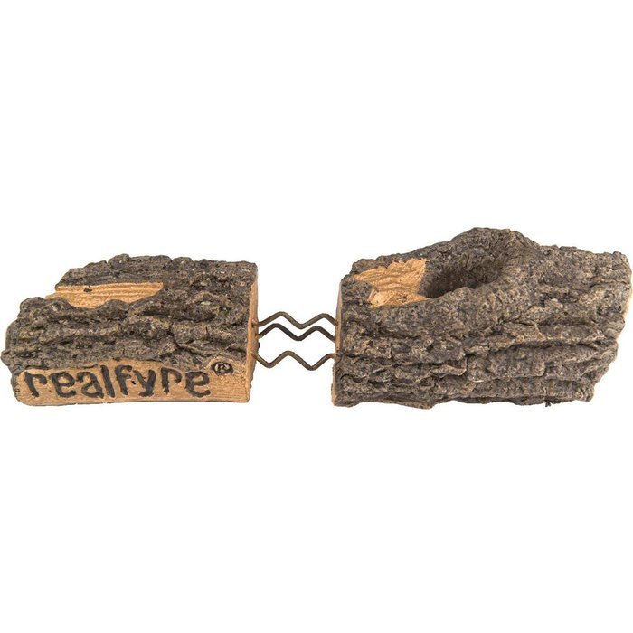 Peterson Real Fyre 24-inch Charred Oak Log Set With Vented Propane Ansi Certified G46 Burner - Electronic On/Off... N2