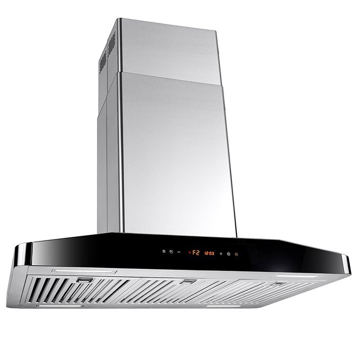 FIREBIRD New 30" European Style Island Mount Stainless Steel Range Hood Vent w / Touch Control FB-I086-30