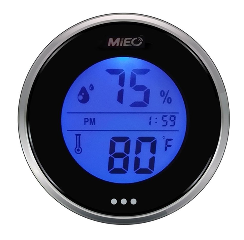 Incubator Thermometer Hygrometer with Hi/Low Memory and Touch Checking Button in Blue Light.Mieo N6