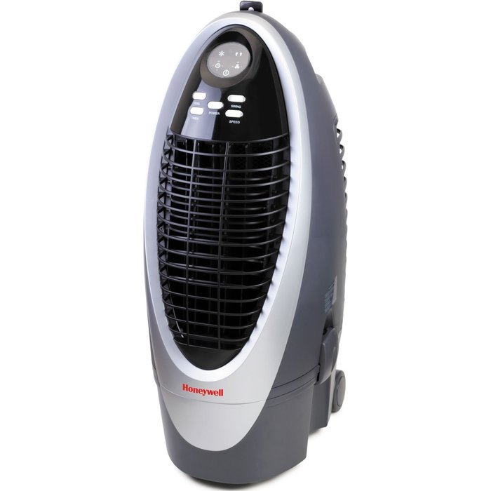 Honeywell CS10XE 21 Pt. Indoor Portable Evaporative Air Cooler with Remote Control, Silver/Grey N8
