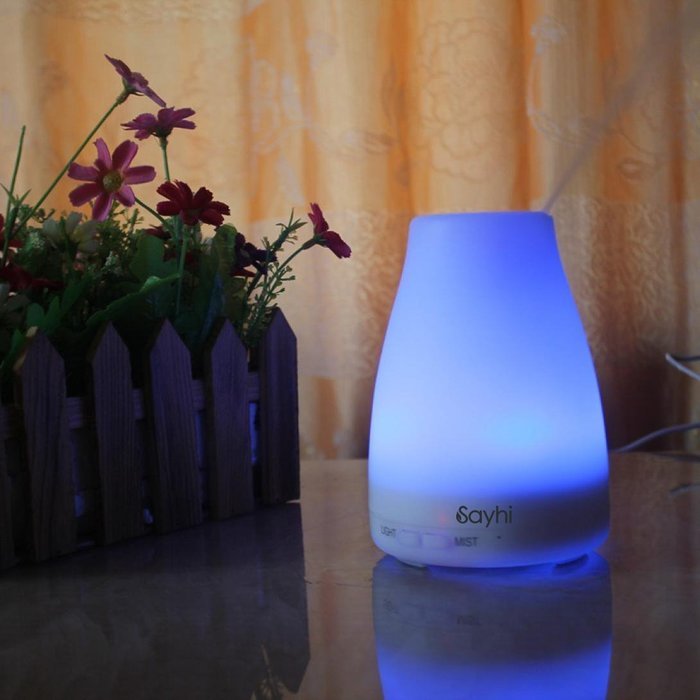 Sayhi 120 Milliliter Ultrasonic Mist Aroma Humidifier Aromatherapy Essential Oil Diffuser for Room,Car N5