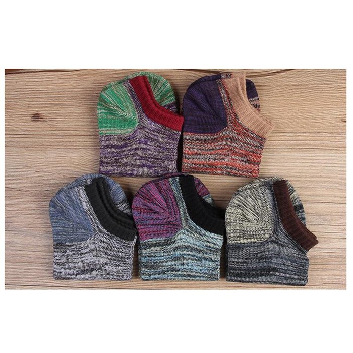 KAKA(TM) Men's Summer Stripe Style Cotton Casual Deodorant Short Sports Socks 10 Pairs Mix Color Shipping N7