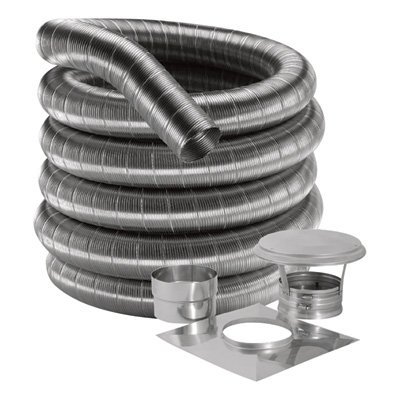 DuraFlex Stainless Steel Flex Kit - 20ft., Model# 6DF304-20K