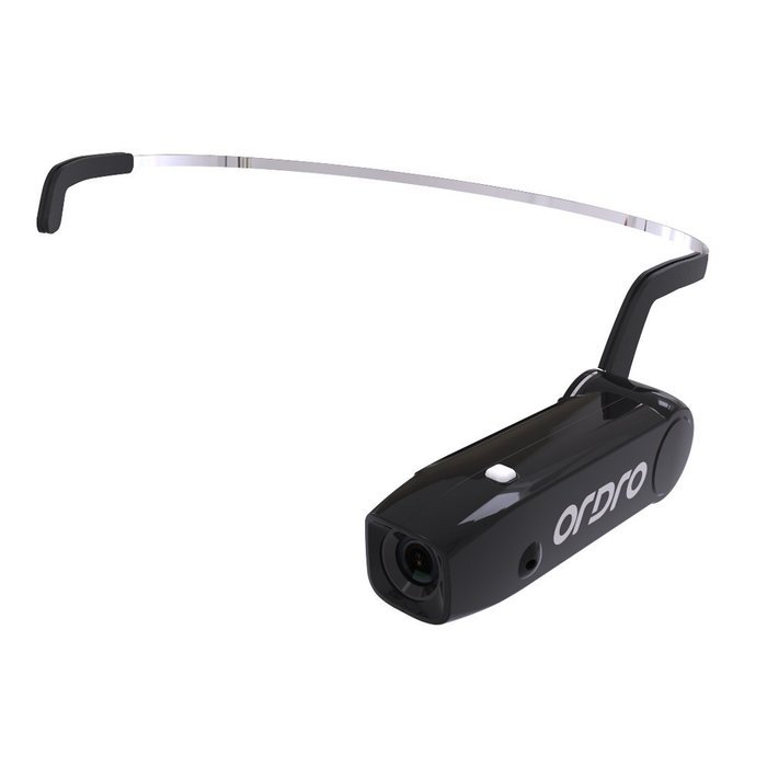 Ordro Head Strap Action Mini Camera with Hand Free Bone Conductive Bluetooth Headset Touch Control