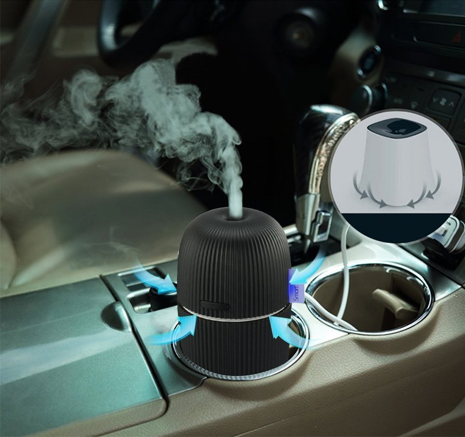 Jhua 110ML Portable Small USB Powered Essential Oil Diffuser Ultrasonic USB Cool Mist Aroma Diffuser Humidifier... N4