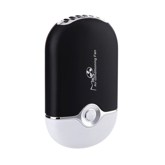 Welltop&reg; Mini Personal Fan Portable USB Rechargeable Mini Bladeless Handheld Air Conditioning Fan Bladeless Portable... N22