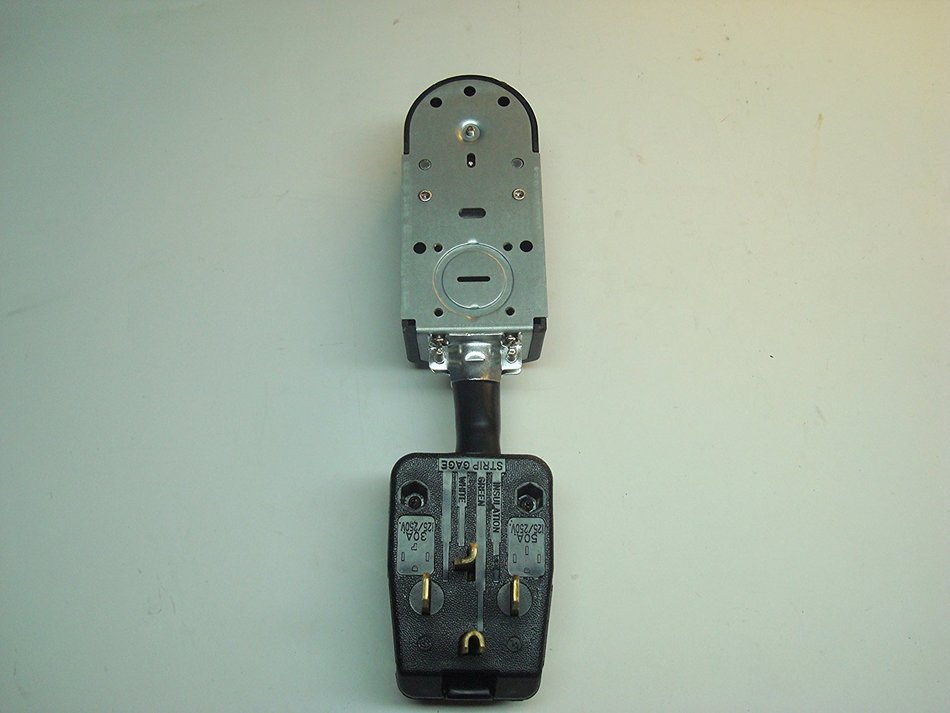 NEW MALE 14-30P 4-PRONG PLUG to OLD FEMALE 10-30R 3-PIN RECEPTACLE, DRYER CORD ADAPTER, 220 HOME APPLIANCE POWER...